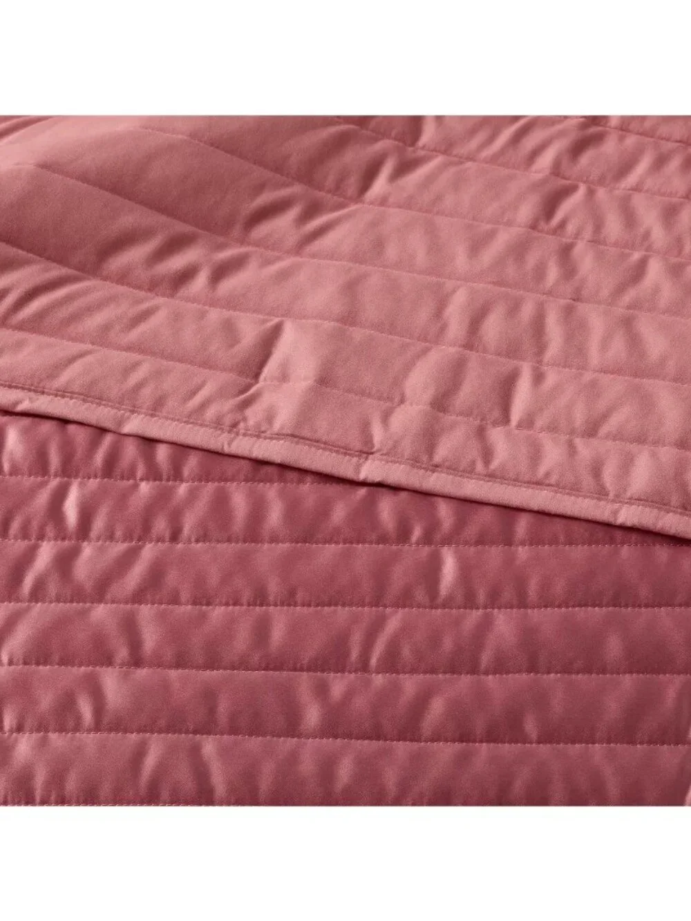 Room Essentials Twin or Twin XL Rose Pink Soft Fill Bed Quilt 66